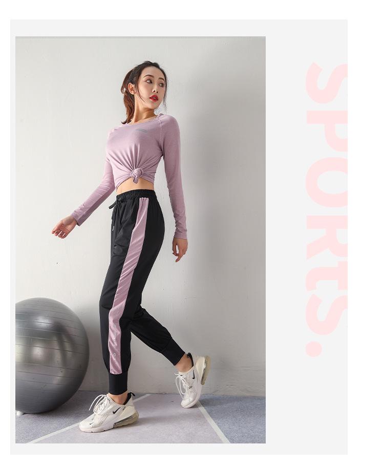 2023 Spring/Fall Quick-Dry Loose Long Sleeve Sports T-shirt for Yoga & Running