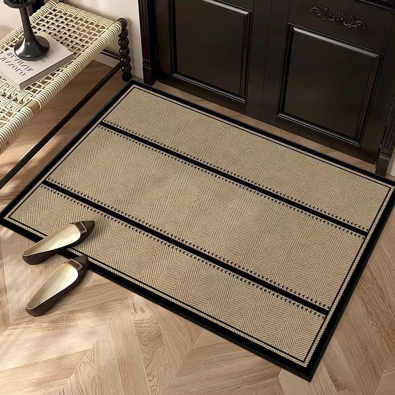 Vintage Entrance Carpet Simple Entrance Mat Dirt Resistant and Dust Removing Door Mat