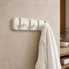 Fold Flat Coat Rack Over The Door Hanger Hooks Foldable No Drilling Adhesive