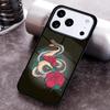 Snake Flower Phone Case For iPhone 17,16e,15,14,13,12,11,Mini,Pro,MAX Soft Silicone Cover