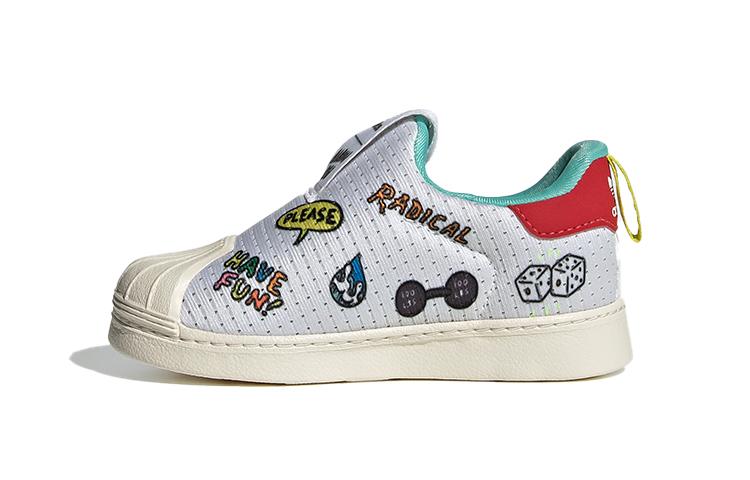 

Adidas Originals 360 I Primeblue Abrasion Resistant Low top Toddler Shoes White Red Baby FX4926 22