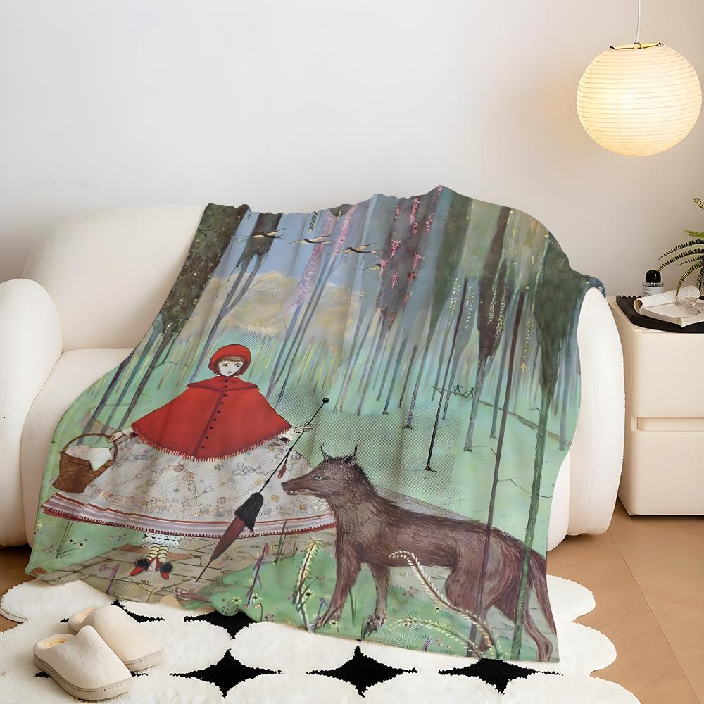 Artist H-Harry C-Clarke Throw Flannel Throw Blanket, Lightweight Cozy, Durable Washable cute Cool