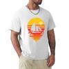 Sailboat Tshirt Basic Solid Color Casual Tee Shirt