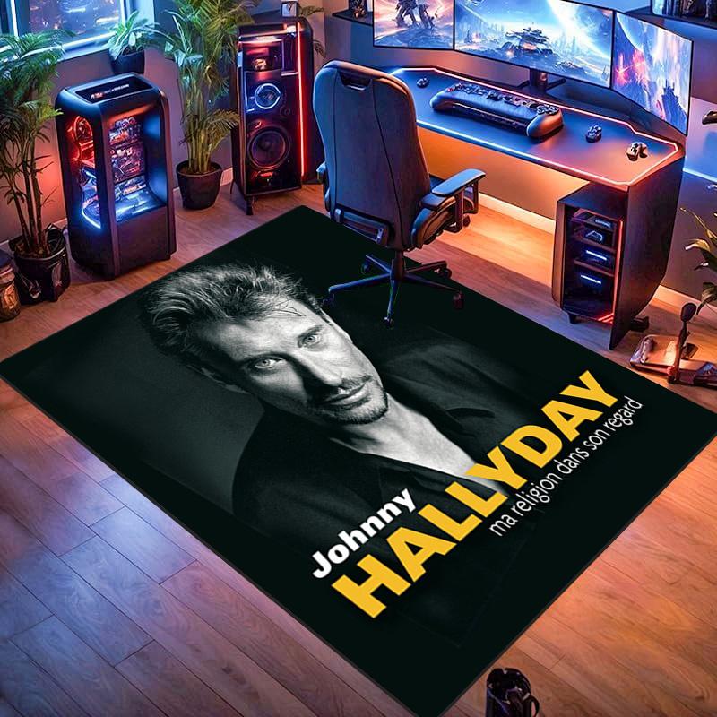 Johnny Hallyday: Life Death carpet Suitable for all seasons floor mats Dormitory decoration Protective pad Fashion
