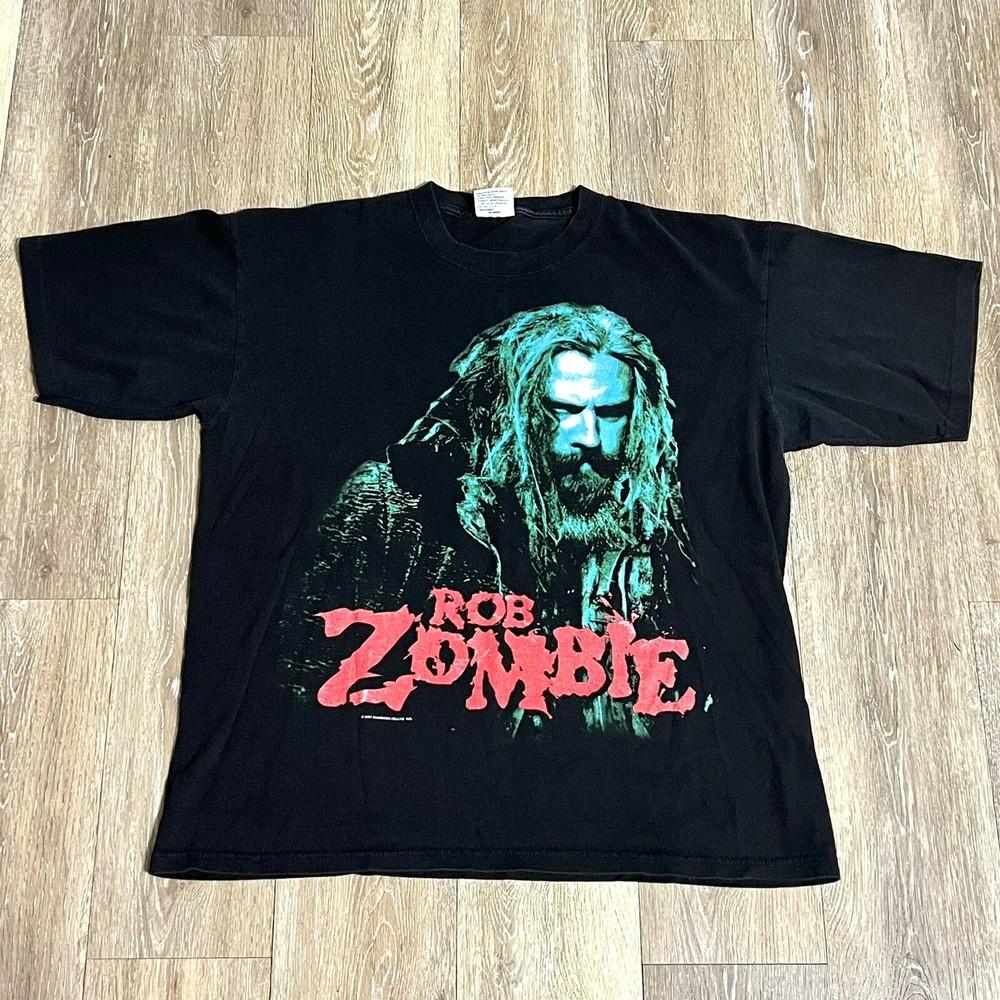 Vintage 2001 Rob Zombie The Sinister Urge Tour Band T-shirt L Rock Goth Horror
