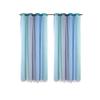 Children'S Room Curtain Double Hollow Star Punching Curtain Gradual Change Yarn Punching