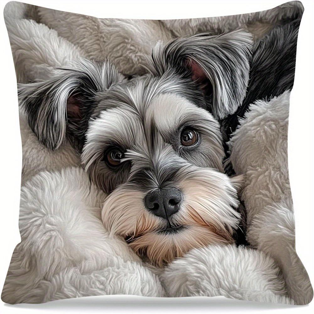 Short Plush Material Pillowcaseadorable Animal-Printed Cushion Covers For Every Taste! Sofa Seat Mattress Cover,Home Decoration