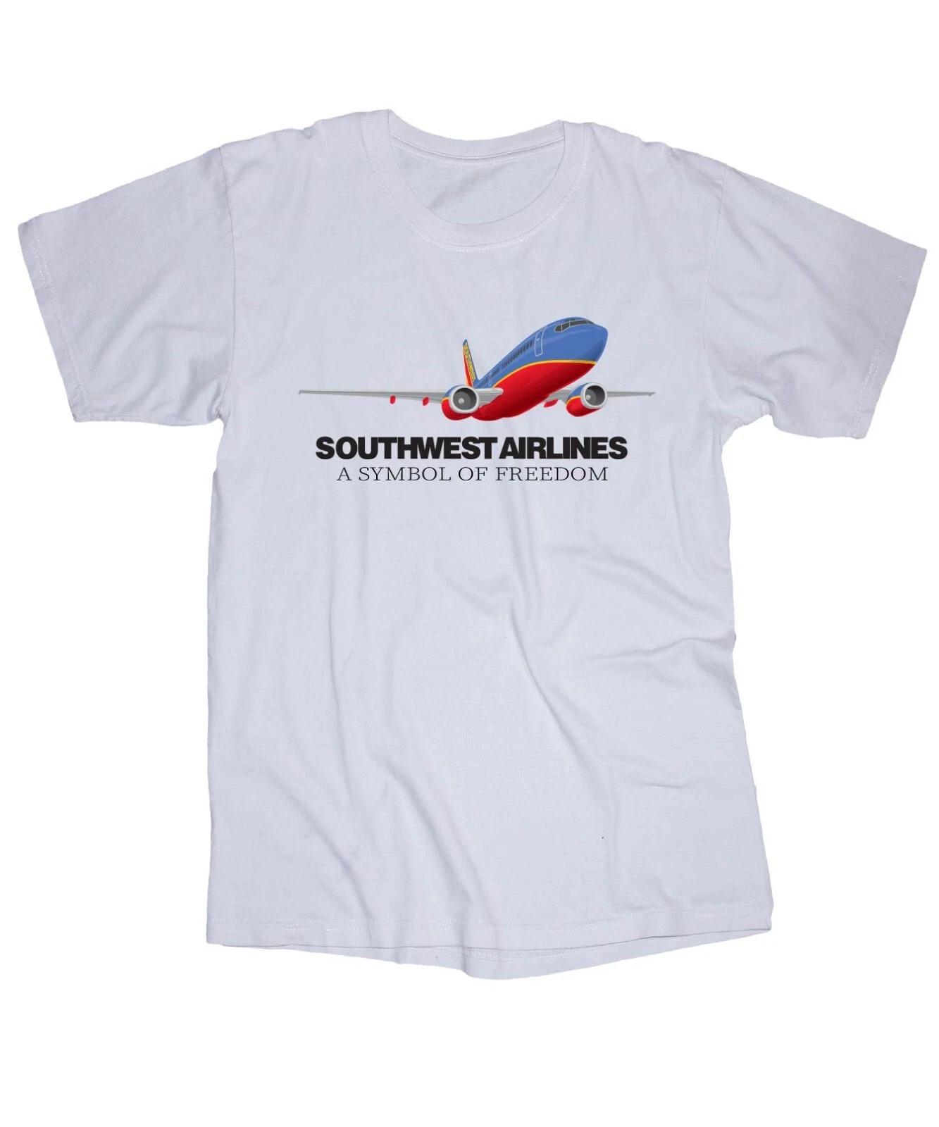 

Southwest Airlines logo white T-shirt A symbol of Freedom 2XL