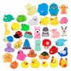 Cute Animals Float Baby Gift With Mesh Bag Classic Toys Swimming Water Toy Bath Toy Soft Rubber