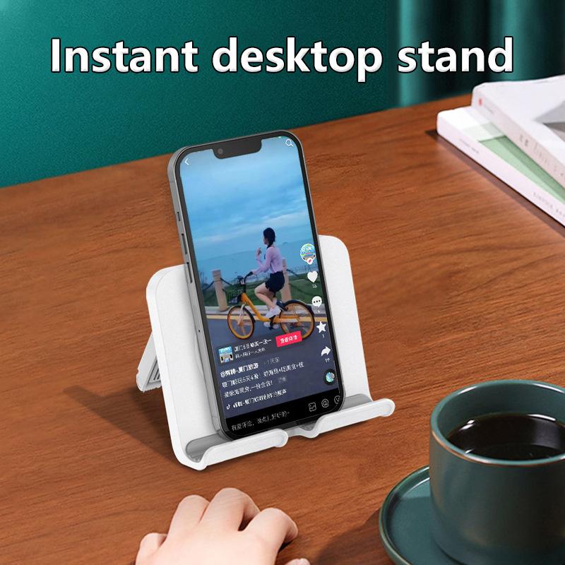 Wall Mount Cell Phone Holder Angle Adjustable Mobile Phone Stand For Bathroom Bedroom Kitchen Wall Sticker For Iphone Samsung