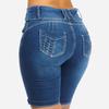 FGHJ femmes mode couleur unie Denin pantalon court été décontracté maigre coupe ajustée Sexy Shorts jean Leggings