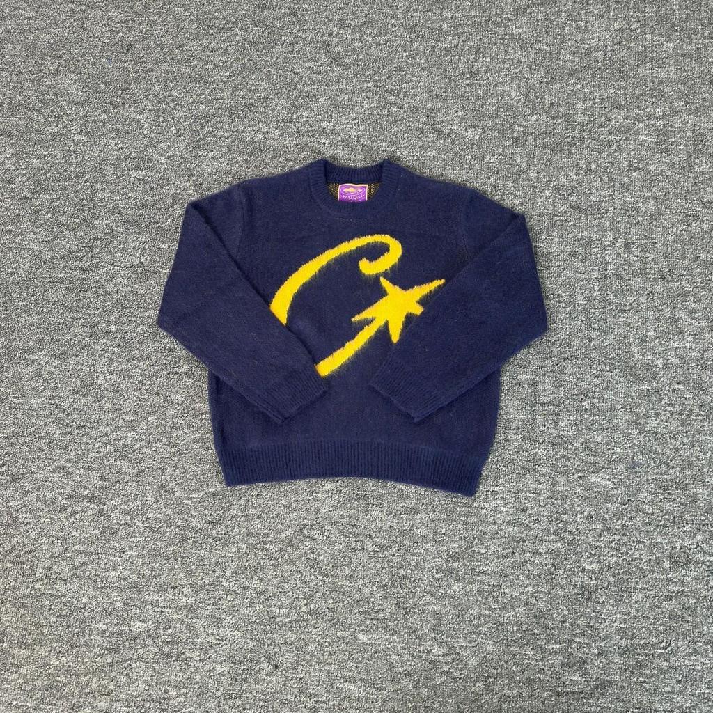 Corteiz Trendy Woolen Zipper Cardigan - American Retro Street Hip Hop Unisex Jacket