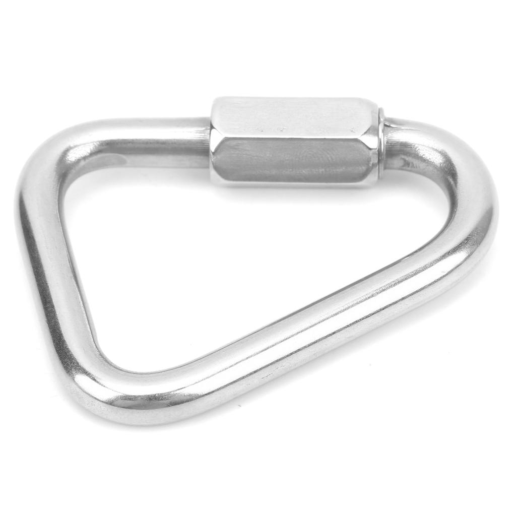 Triangular Quick Link Stainless Steel Triangular Quick Screw Lock Carabiner for Mountaineering8mm