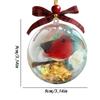 Clear Ornament Balls Hummingbird 3.54Inch Clear Ball Bird Ornaments For Tree Fall Home Party Family Birthday Holiday Wedding
