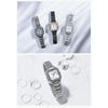 Casio Sheen Solar Watch SHS-4528J-7AJF Women's Silver Stainless Steel Timepiece