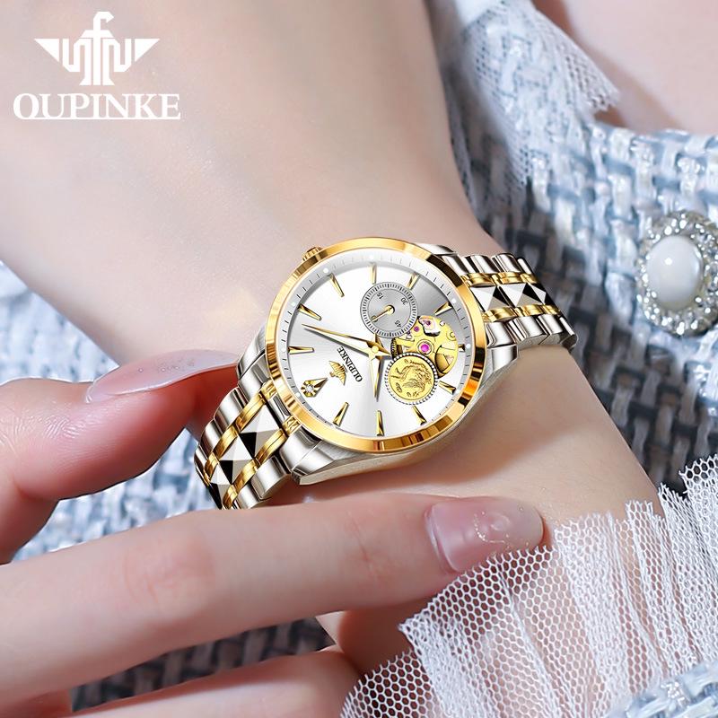 Oupink Gold Phoenix Ladies' Automatic Mechanical Watch - Light Luxury Fashion