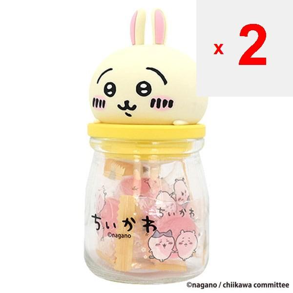 Toman Toys Chiikawa Candy Bottle Rabbit [Candy Candy].Cute Candy Bottle with a Design That Looks Li Cute Candy Bottle with a Design That Looks Like It
