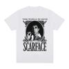 Scarface The World Is Mine Crime Movie Al Pacino As Tony Montana T-shirt Men's Fashion Vintage Punk Gothic  T-shirts Ins Y2k