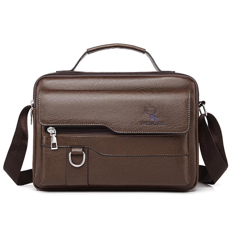 Men's High-End Versatile Large-Capacity Business Shoulder Bag for Commuting and Travel