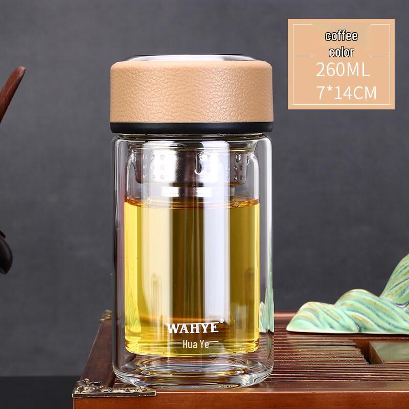 ZISIZ Double-Layer Heat-Resistant Glass Cup