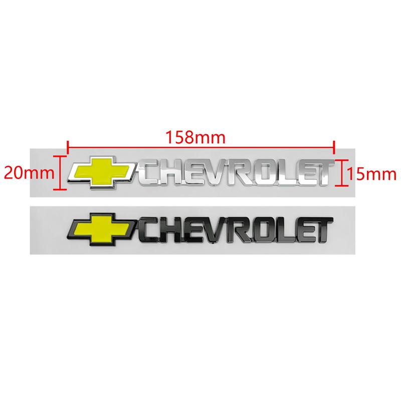 For Chevrolet Logo CAPTIVA IMPALA LACETTI CRUZE MALIBU AVEO Sail SILVERADO Sticker ABS Trunk Decor Decal Car Body Fender Emblem