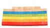 Sasuga Wooden Cube Building Blocks, 100 Pieces, Educational Toy for Toddlers and Adults (Colorful)