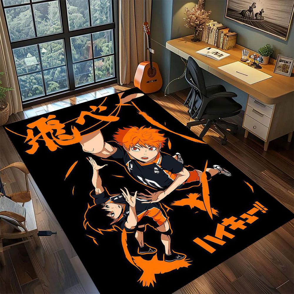 

Haikyu anime character Carpet for Living Room Bedroom Home Decor Cool Movie Mat Play Floor Mat 60x90cm