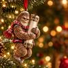 Festive Cash Holder for Holidays Big Foot Money Cash, 2D Acrylic Sasquatch Gift Fun Christmas Family Ornament, Clear Xmas Tree Hanging Decoration