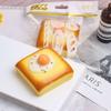 3D Realistic Fried Egg Toast Toy Slow Rising Realistic Food Toy Decompression Toy  Stress Relief