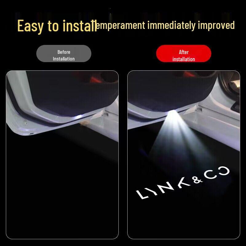 Lynk & Co Welcome Light: Non-Fading Door Projection for Models 01/02/05/03+/06/09