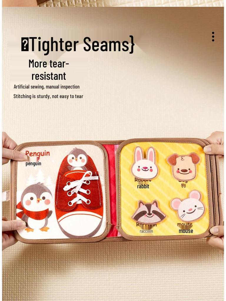 Baby Tear-Resistant Cloth Book: Early Learning & Quiet Activity Toy