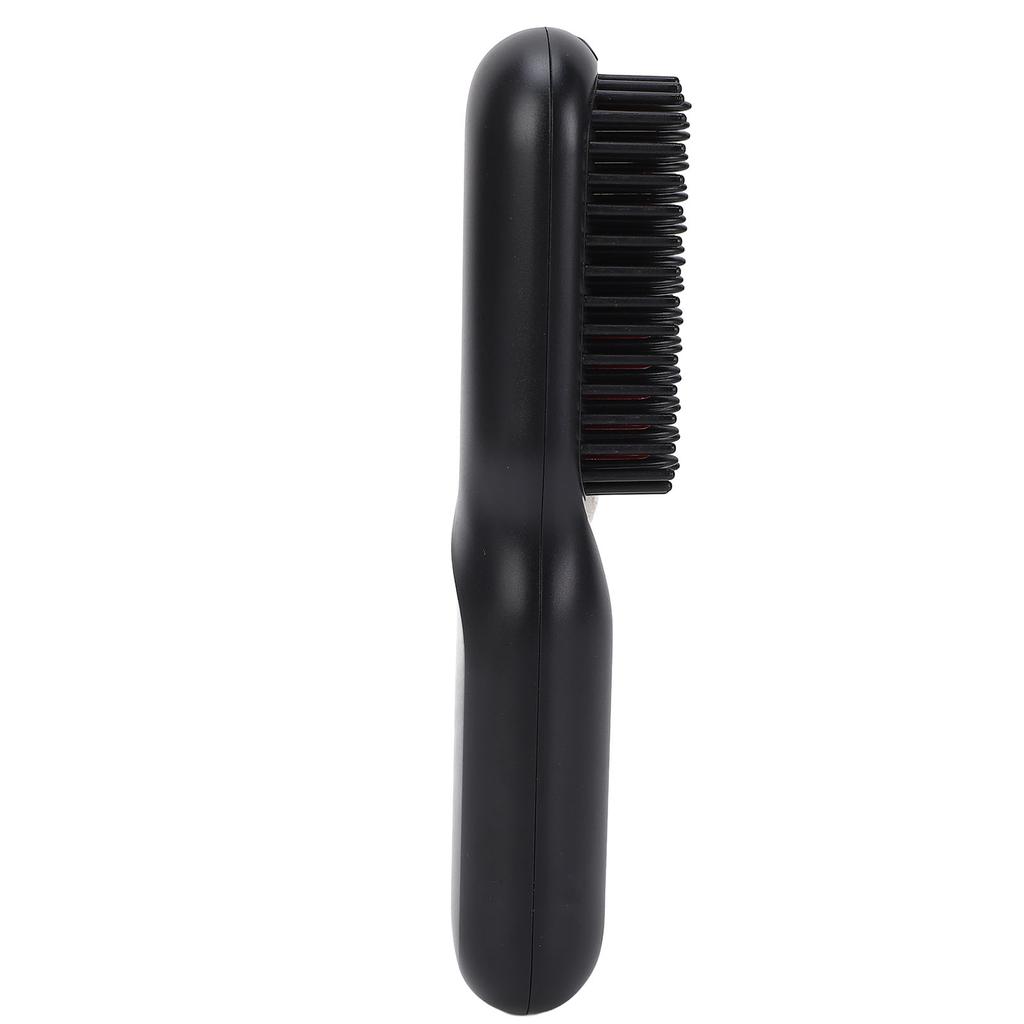 Hair Straightener Brush Negative Ion Curling Straightening Ion Dual Use Electric Hair Styling Comb for Home Black