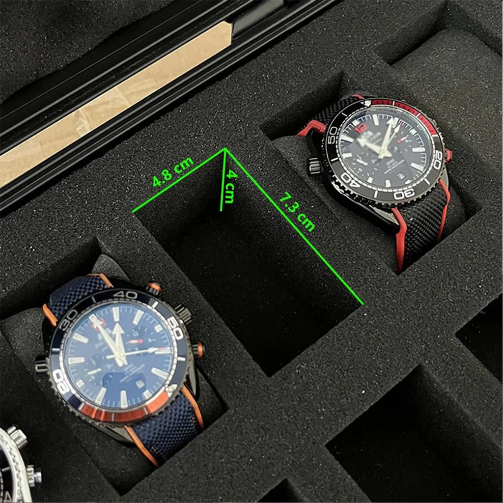 15 Slot Plastic Watch Case Potable Watch Storage Boxes Organizer Waterproof Hard Carry Case Watches Tool Box Display Cabinet Bag