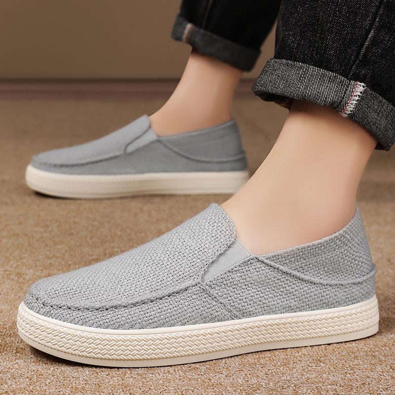 Outdoor Sandals Mens Half Slipper  Casual Shoes Canvas Soft Bottom Lightweight Walking Shoe Vulcanized Shoe 2026 New