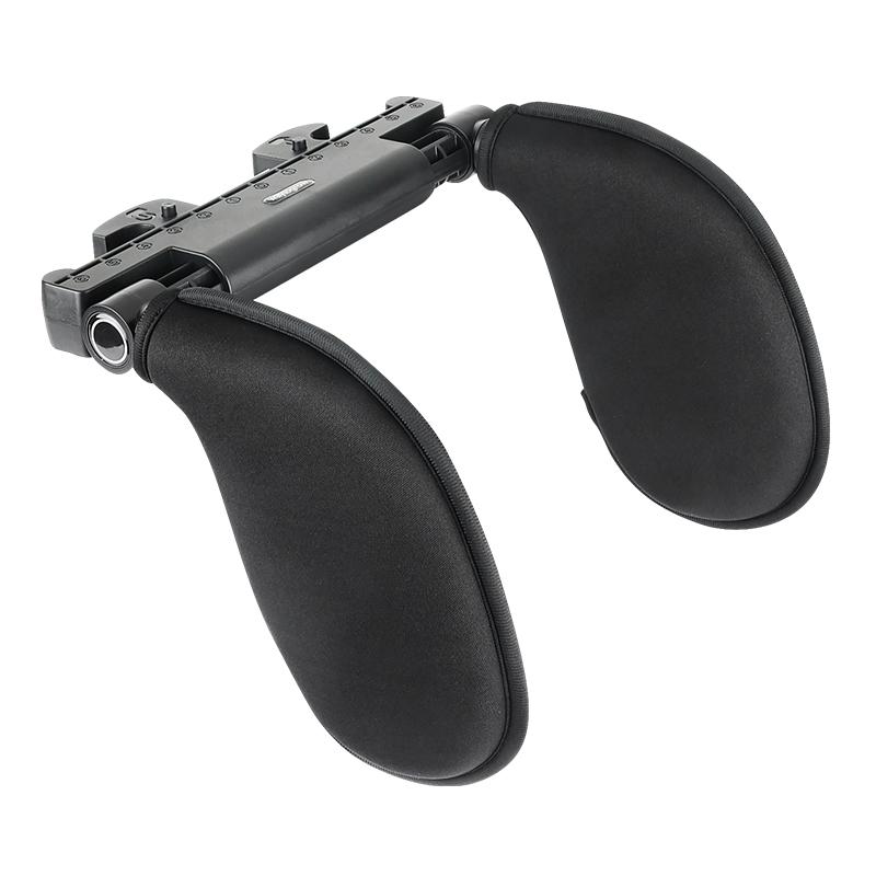Ergonomic 360° Adjustable Auto Cervical Pillow with Memory Foam & Side Pads One-Click Sleep Headrest for Car Travel BMW Benz