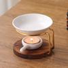 Aromas Lamp Stove Ceramics Incenses Wax Melt Burners with Tealight Candle Holder Essential Oil Burners Aromas Diffuser