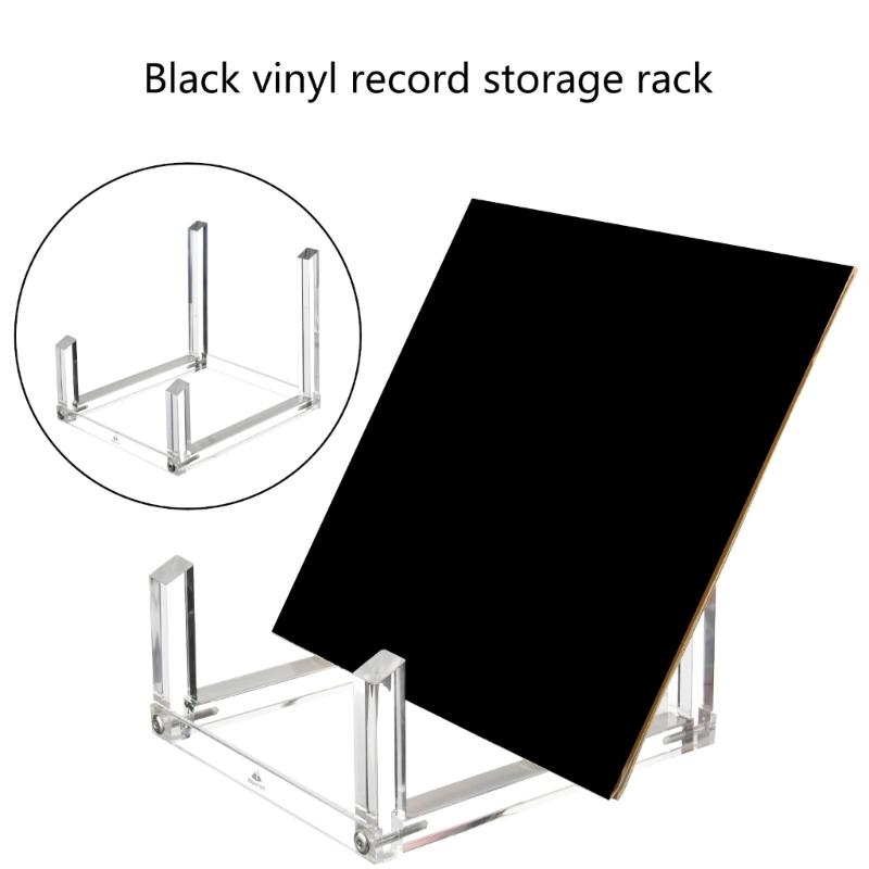 Vinyls Record Storage Stand Acrylic Vinyls Record Storage Holder Clear Organizers Holder for Single Gatefold Album
