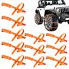 Car Snow Chains Anti Slip Tire Traction Cable 10 Pcs Zip Ties for Winter Snow Ice Emergency Kit SUV Truck Sedan Safe Driving