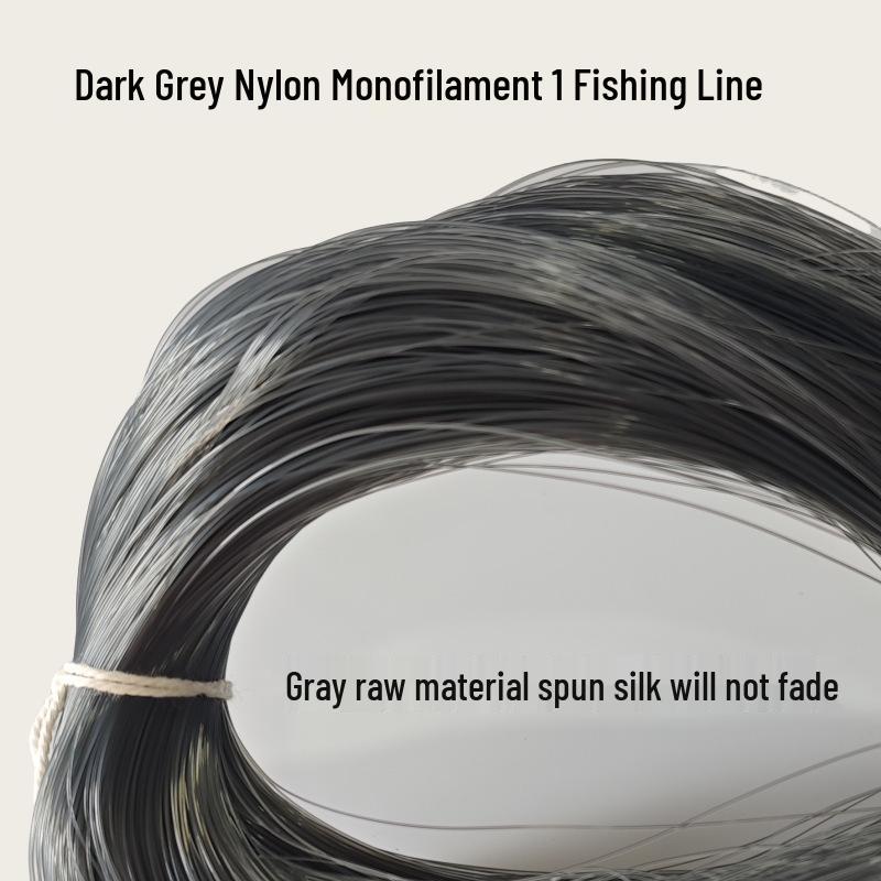 High-Strength Deep Gray Nylon Monofilament Fishing Line and Net Mending Thread