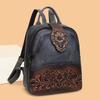 Printed Lady's Double Shoulder Bag - A Casual, Traditional Chinese Style, Large Capacity Work Bag for Women