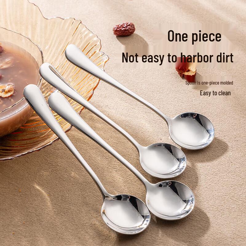 Thickened Stainless Steel Dining Spoons Set
