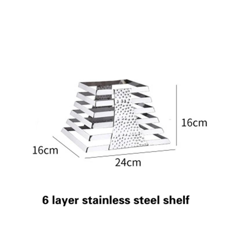 Stainless Steel Display Stand Cafeteria Display Tea Break Dessert Display Wedding Banquet and Cocktail Party Decorations Molds