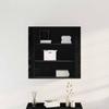 Wall Cabinet Black Oak Effect 80 x 33 x 80 cm Engineered Wood