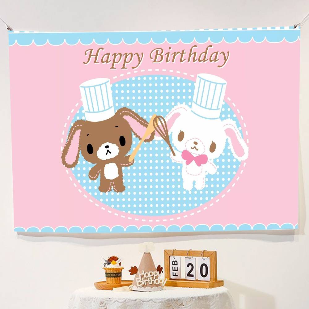 Sugar Bunnies Dreamland Carousel Background Cloth,background Decor, Room, Photo Studio Prop-suitable for Home Decor, Parties
