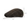 Spring Summer Thin British Plaid Beret Men Women Retro Forward Cap Outdoor Sunscreen Breathable Cap