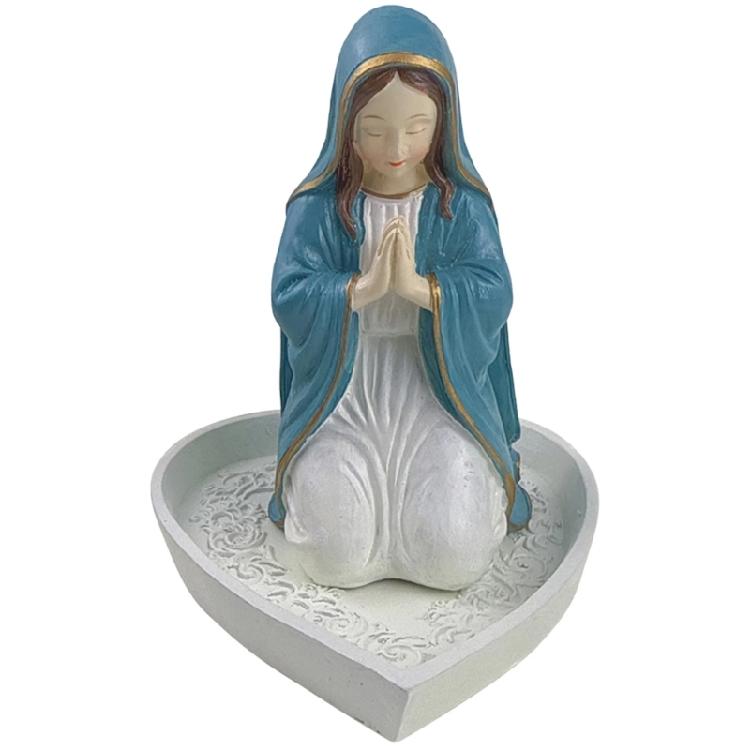 

Rosary Box Resin Catholic Religious Sculpture Jewelry Holder Sturdy Craftsmanship Spiritual Home Decoration