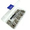 80 Sets Mixed Size Punk Rivet DIY Decoration Back Studs & Spike Cone Screw  Leather Craft