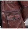 Men's Genuine Cowhide Leather Jacket, Autumn/Winter Business Casual, Optional Fleece Lining
