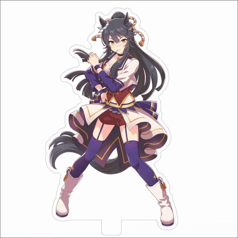 Japan Beautiful Derbil 15 Cm Cartoon Characters Acrylic Double-sided Stand Model Kawaii Cute Office Decoration Panel Permanent Recording Fans