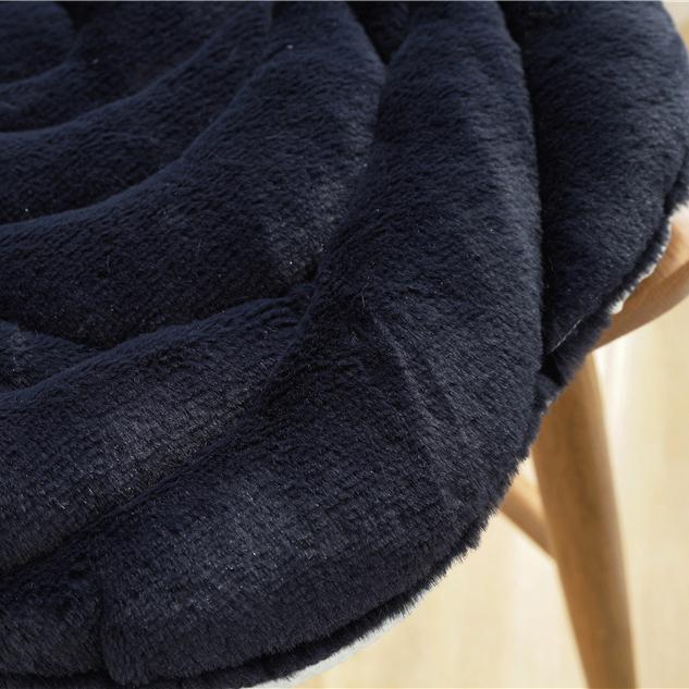 Plüsch Rose Dickes gestepptes Stuhlkissen Büro Zuhause Esszimmerstuhlkissen Tatami Bodenkissen